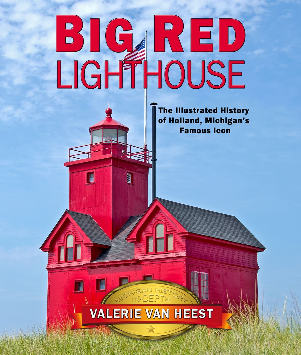 Big Red Lighthouse by Valerie van Heest